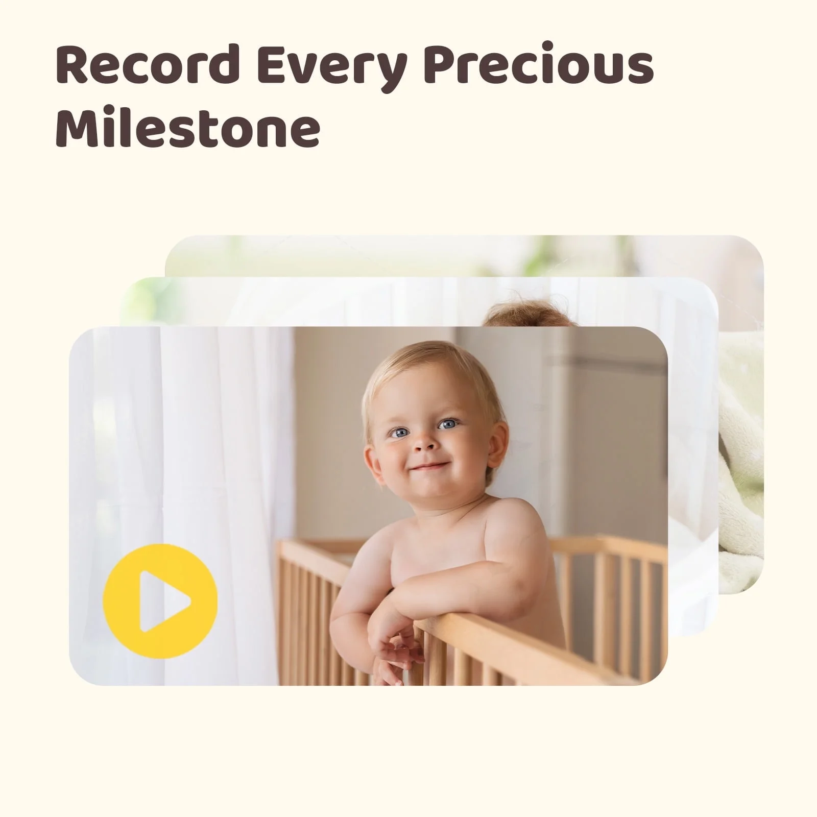 Baby Monitor with Camera and Audio, Netvue Baby Sleep Monitor with 1080P HD 5" Display, Two-Way Audio, Baby Camera - Image 3