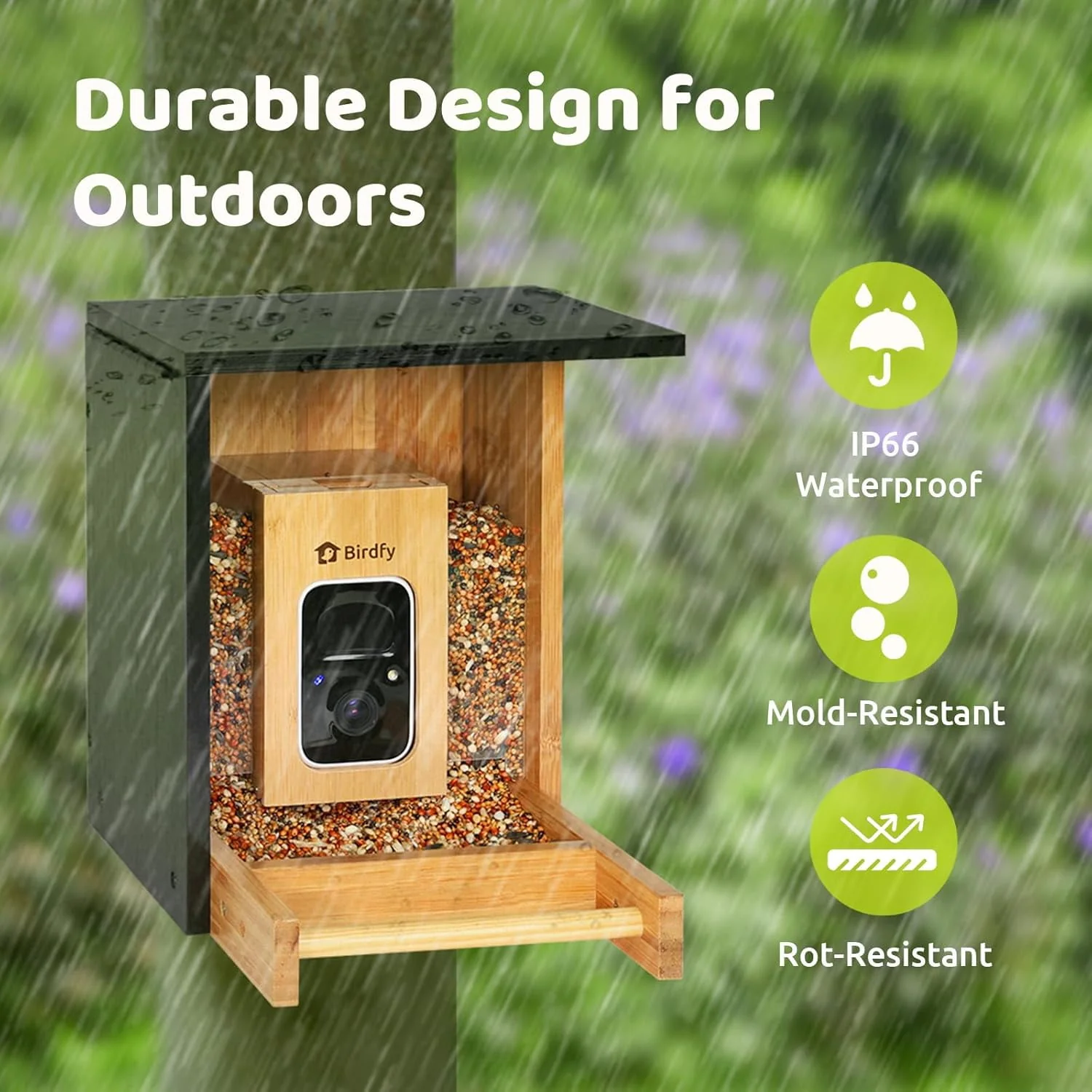 bamboo mini ai bird feeder - Image 3
