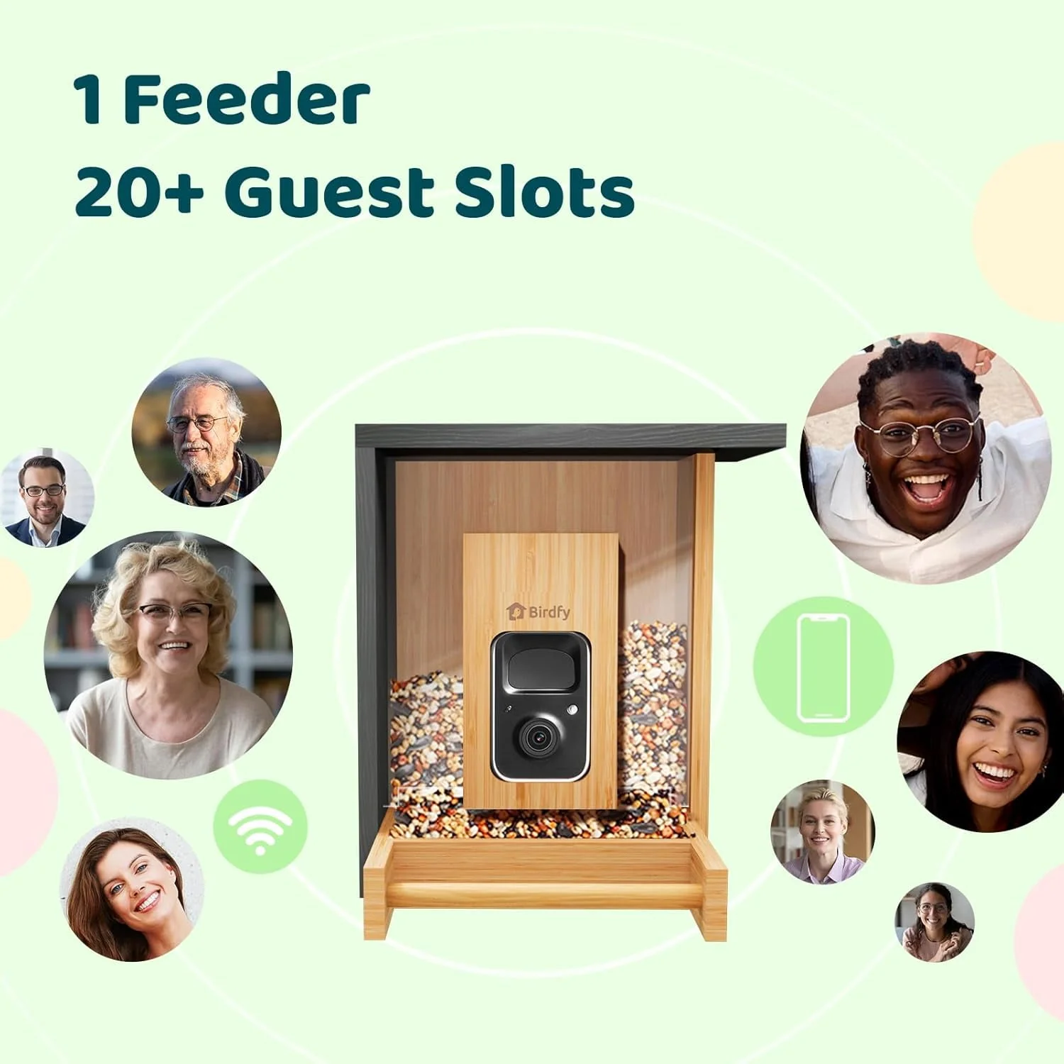bamboo mini ai bird feeder - Image 4