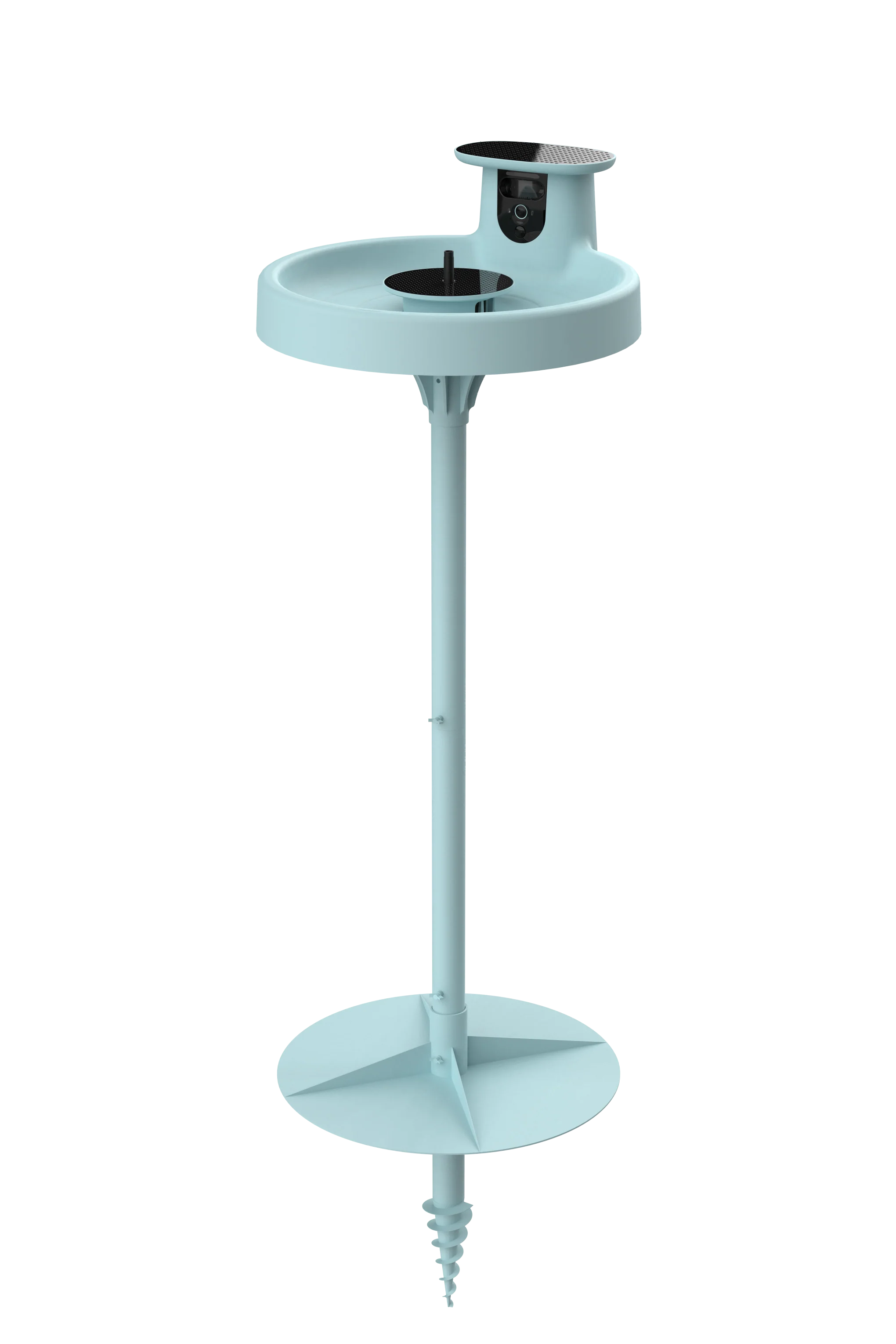 Bird bath with blue camera,AI+solar - Image 2