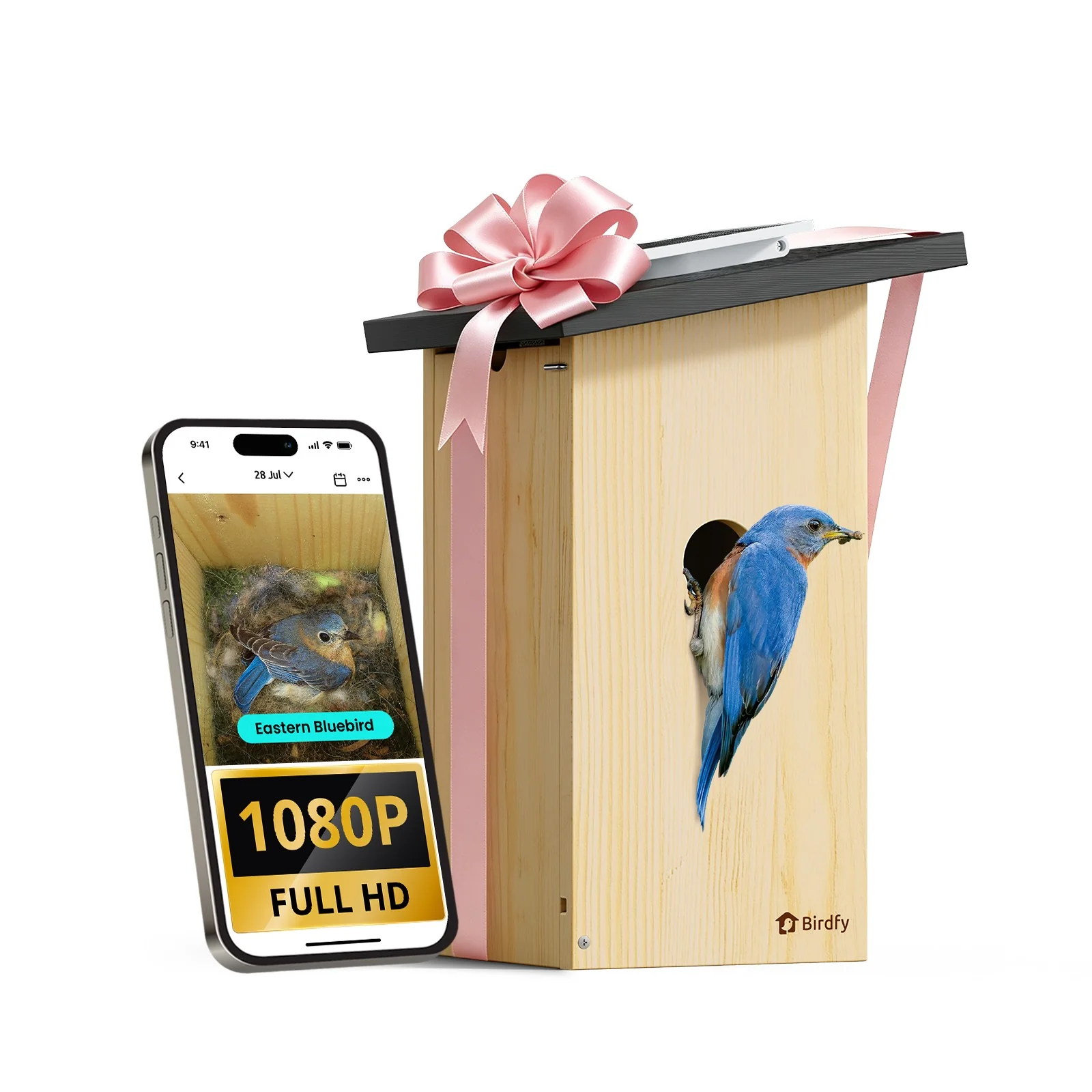 Bird Nest with camera ebony AI