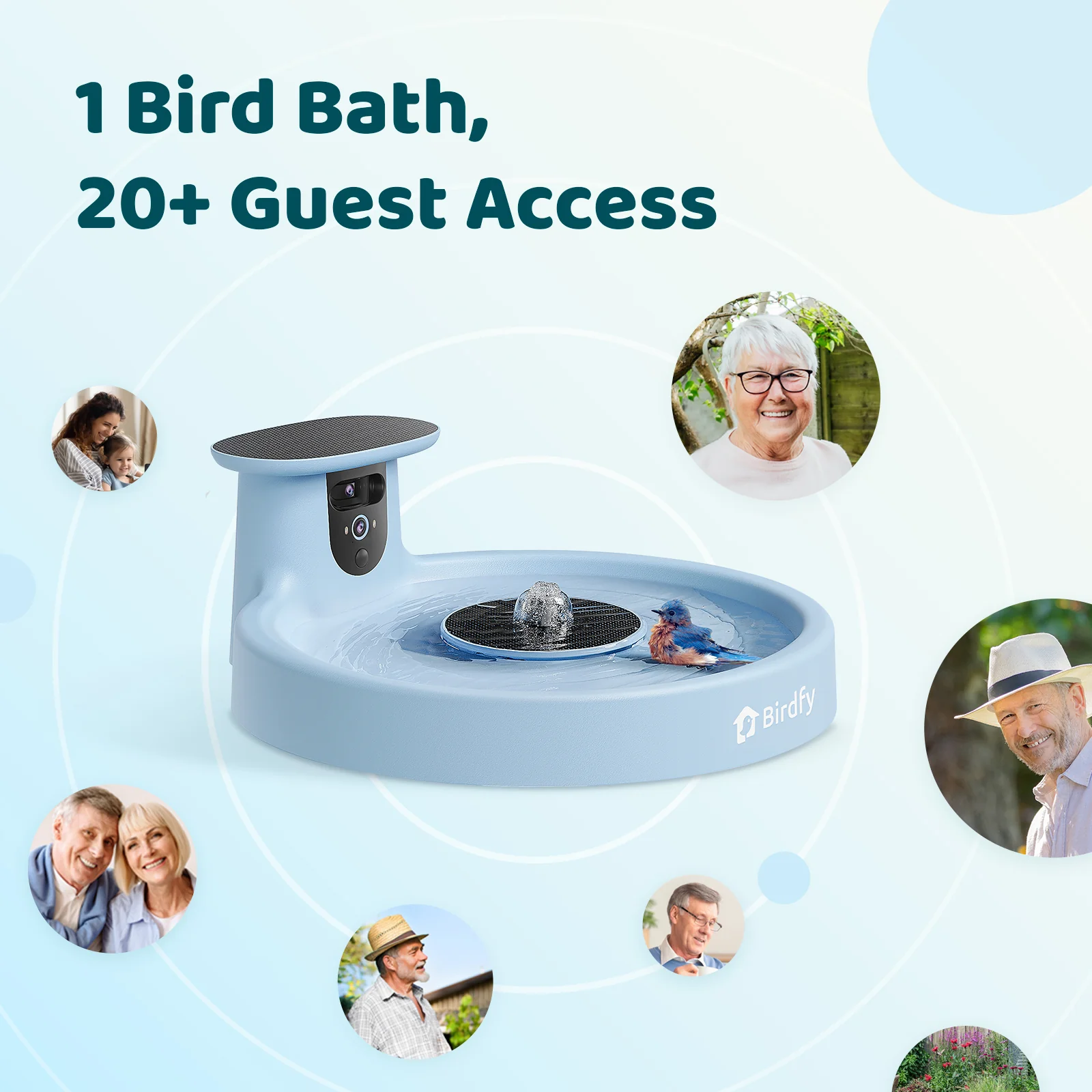 Birdfy Bird Bath with Camera, Lite+stand - Image 5
