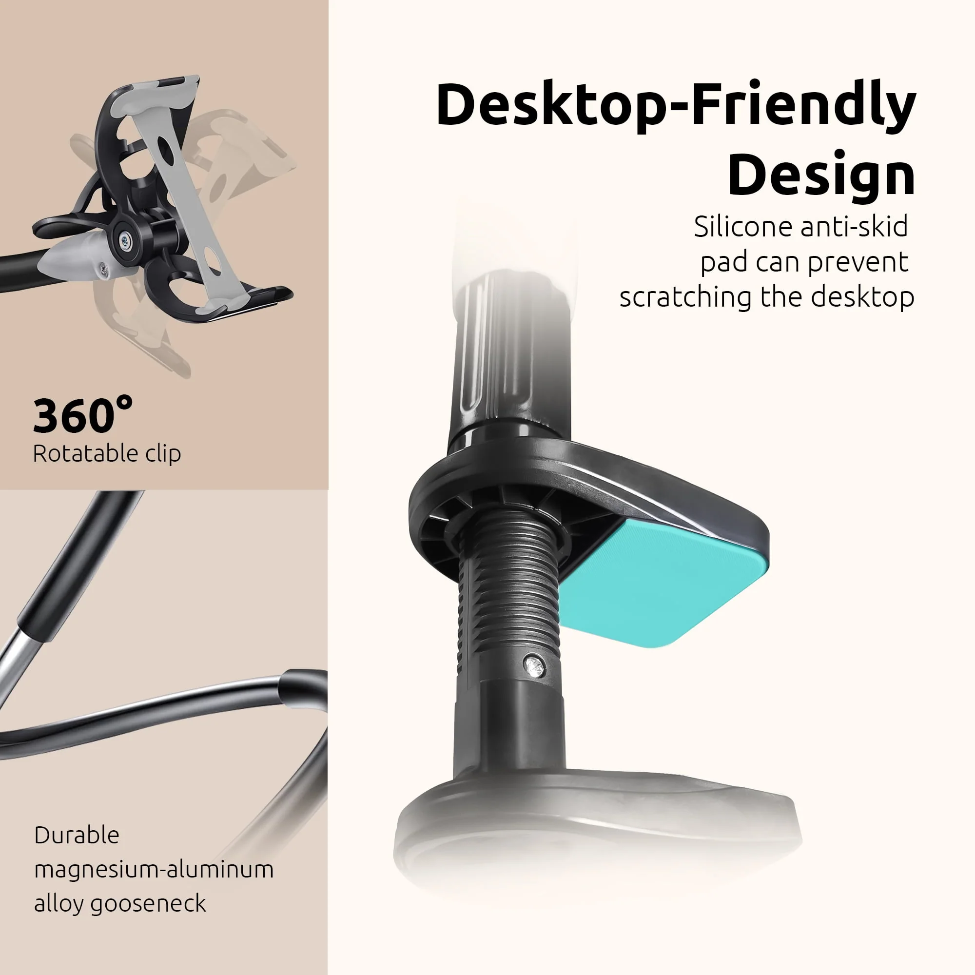 Gooseneck Phone Holder black - Image 4