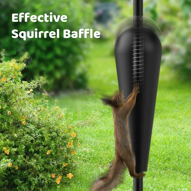 Netvue Birdfy Pole All Metal with 8 Hooks Squirrel Proof Station for Bird Feeder - Image 4