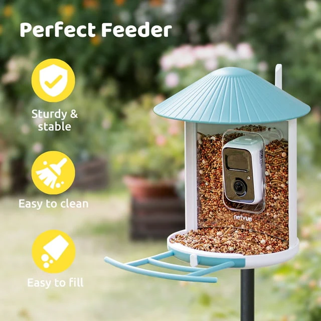 Netvue Birdfy Smart Bird Feeder with Free AI for Bird Watching - Image 5