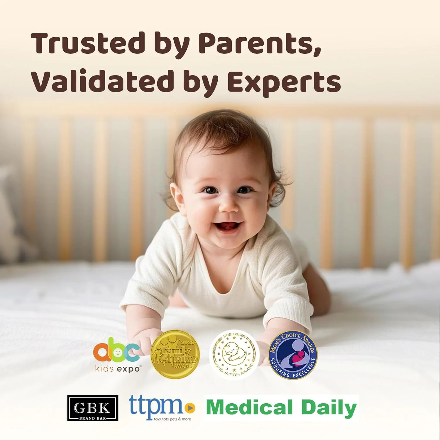 NETVUE Peekababy Baby Camera Monitor, Wireless Baby Monitor with Camera & Audio, 4-in-1 Crib Mount, Smart App, Sleep Analysis & Two-Way Talk - Image 3