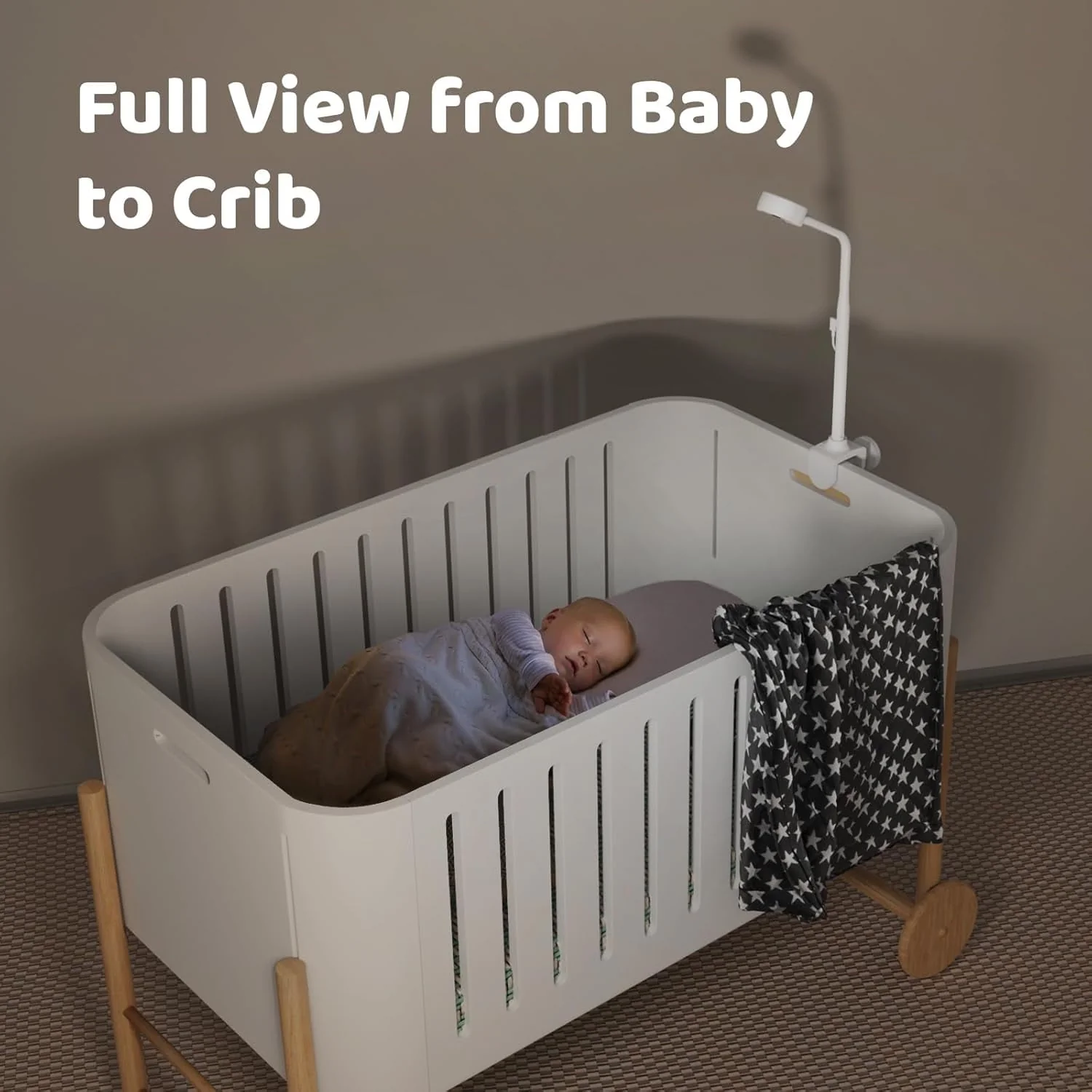 NETVUE Peekababy Baby Camera Monitor, Wireless Baby Monitor with Camera & Audio, 4-in-1 Crib Mount, Smart App, Sleep Analysis & Two-Way Talk - Image 6