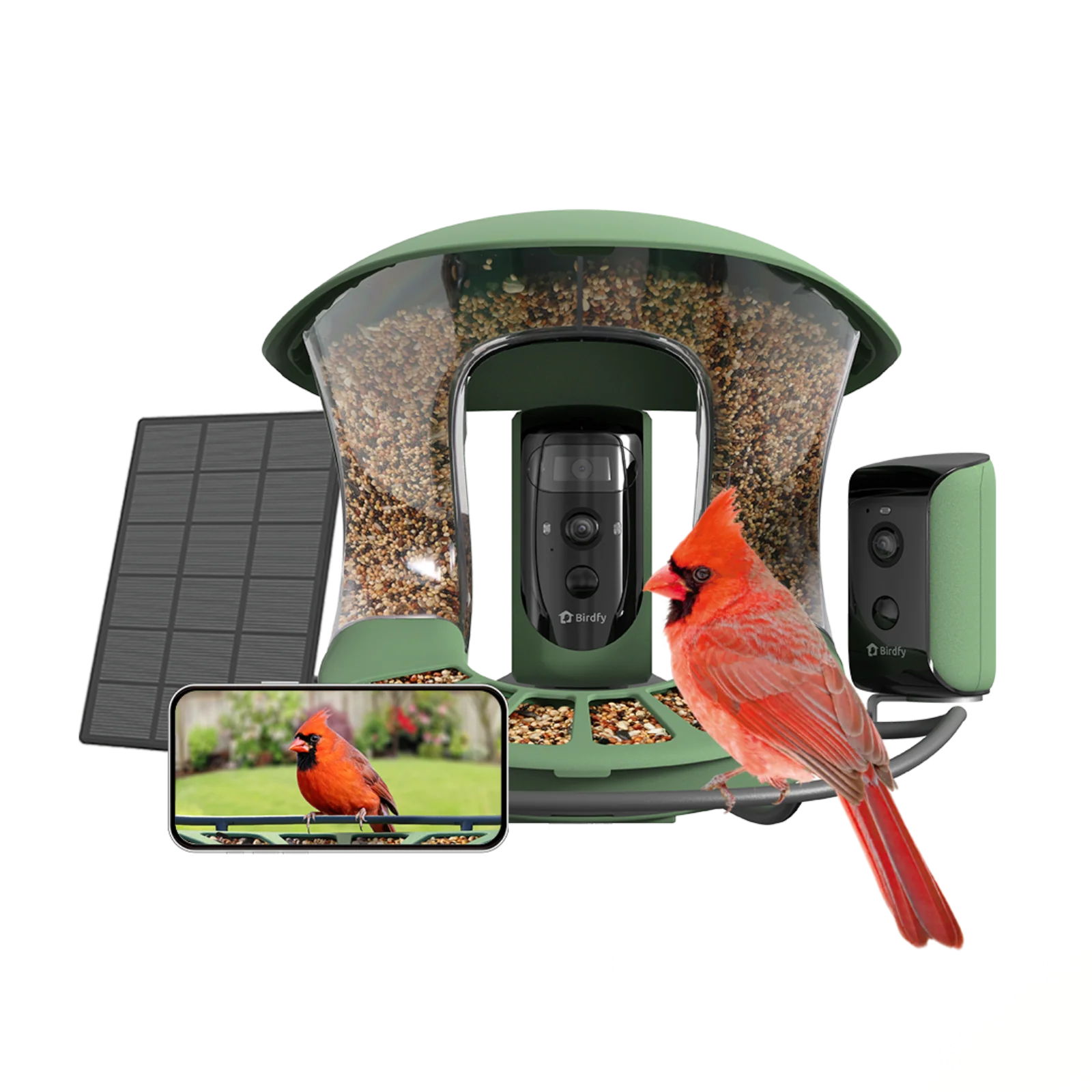 Smart Bird Feeder with Camera, Netvue Birdfy Bird Feeders Camera with AI Identify,Gift for Bird Lover,Birdfy 2 Duo