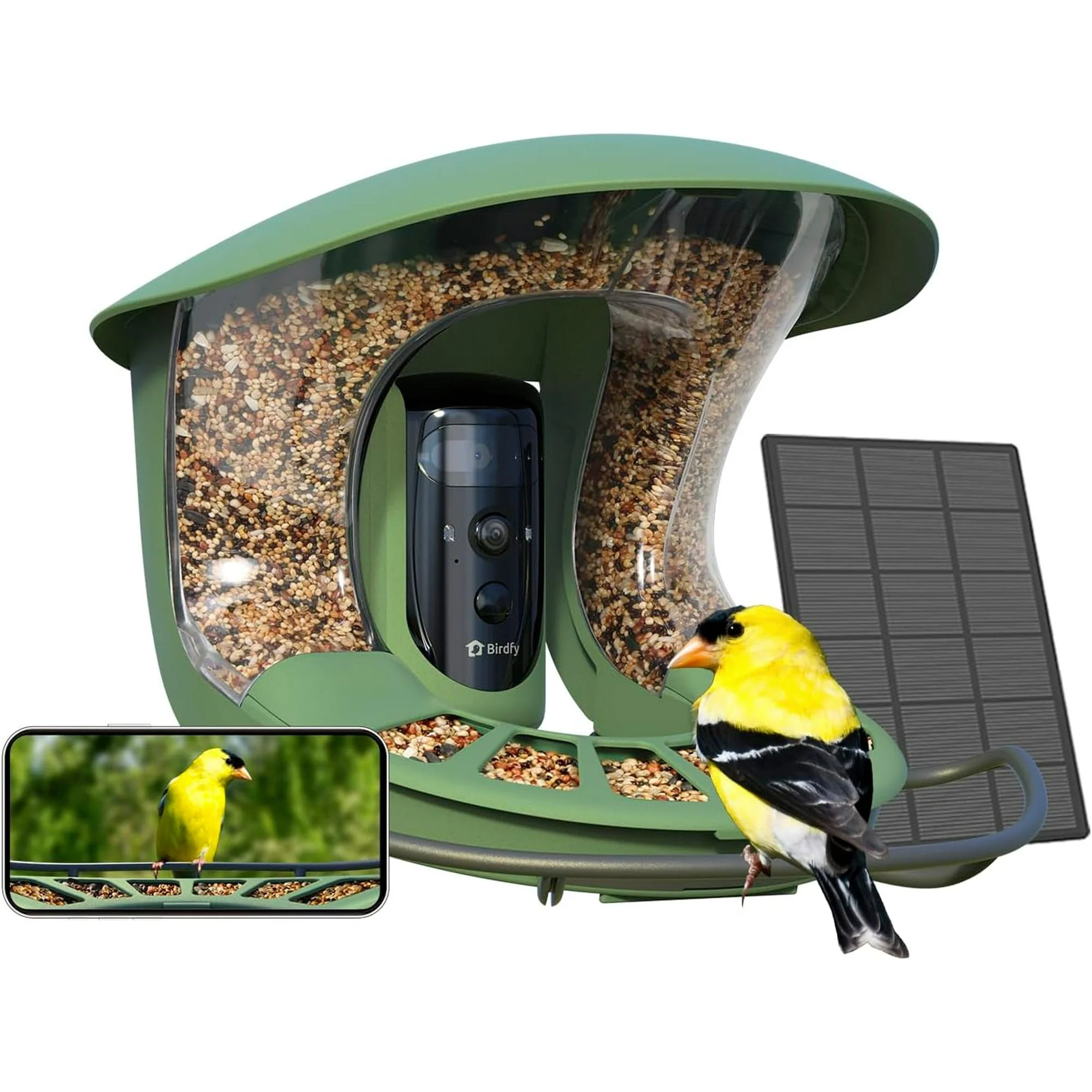 Smart Bird Feeder with Camera, Netvue Birdfy Bird Feeders Camera with AI Identify,Gift for Bird Lover,Birdfy 2 Pro lite