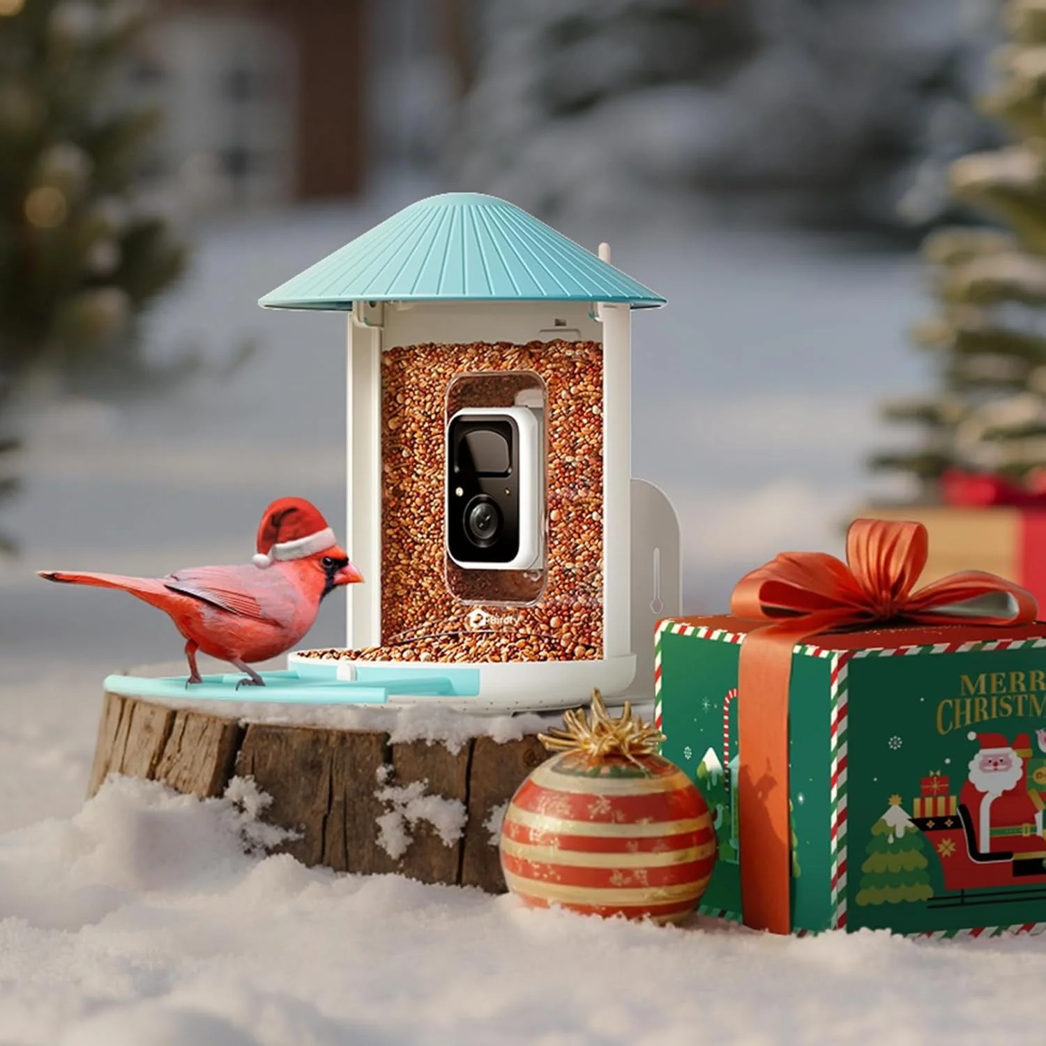 Smart Bird Feeder with Camera, Netvue Birdfy Bird Feeders Camera with AI(by Subscription)  (Christmas Box) - Image 2